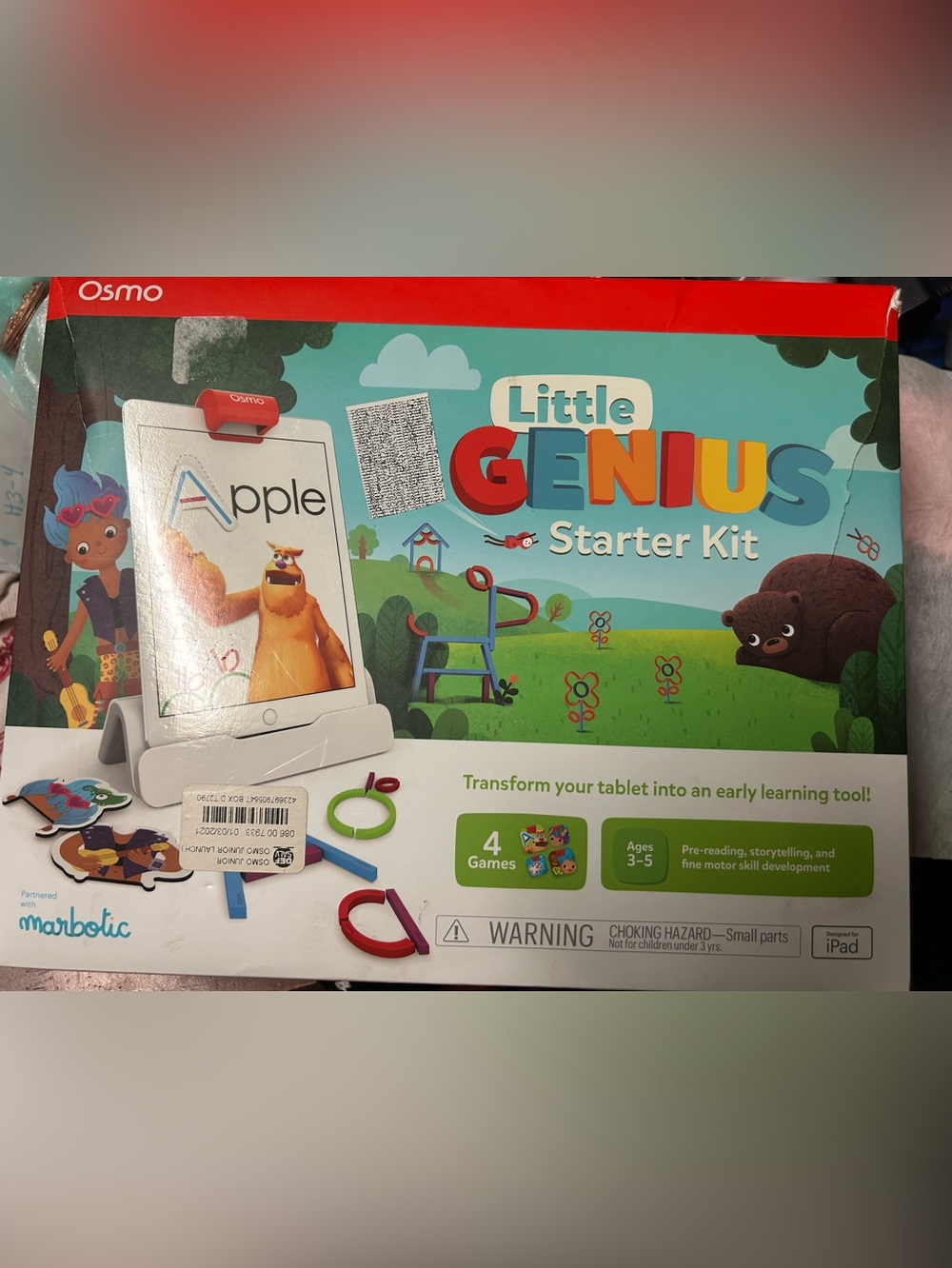 Osmo Little Genius Starter Kit for iPad Educational Learning Game Ages 3–5 Kids